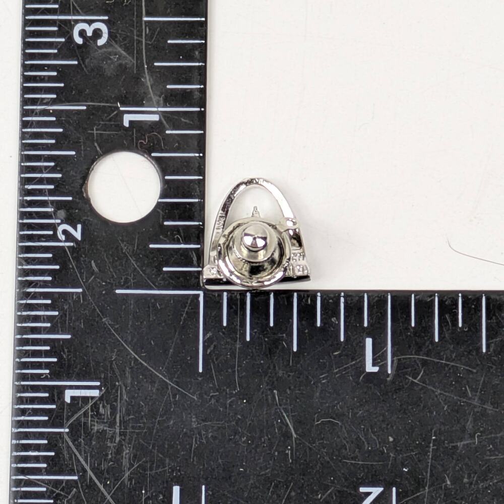 Vtg St. Louis Arch Missouri Capitol Souvenir Lapel Pin Silver Tone .5" Tie Tack - Picture 2 of 2